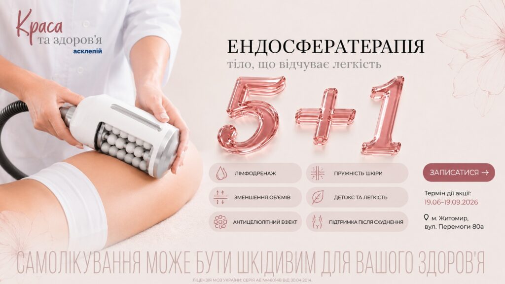 Ендосфератерапія акція 5+1